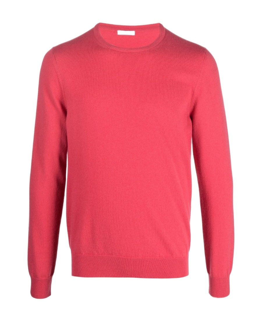Malo Fine-knit Cashmere Jumper In Red