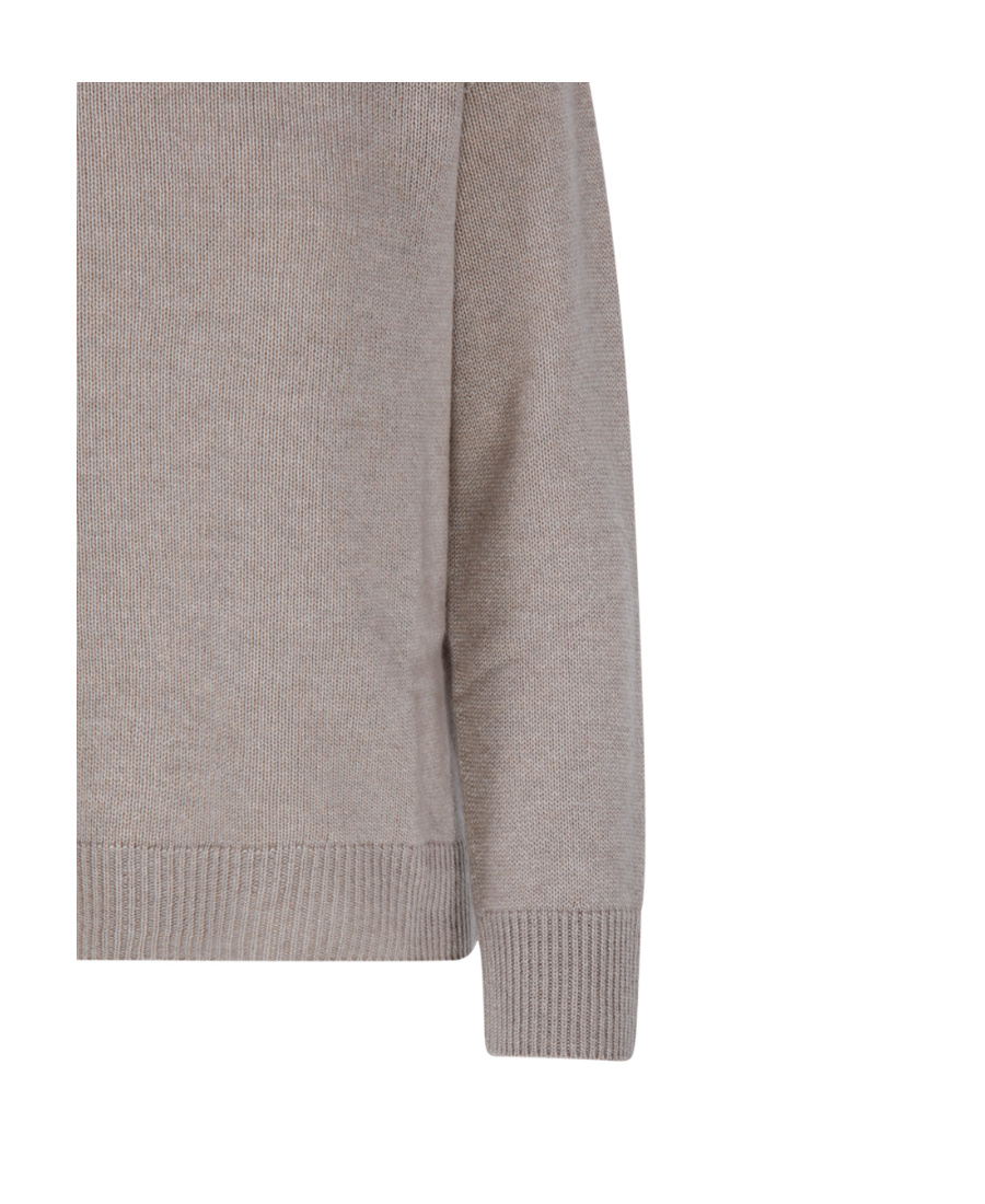 Max Mara Long-sleeved Sweater In Nude