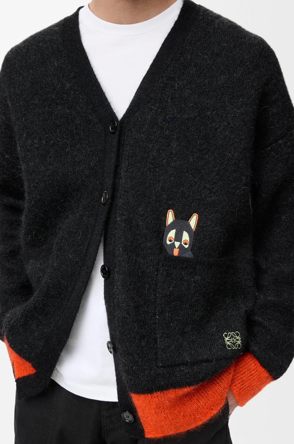 Loewe X Louis Wain Mohair-blend Cardigan In Multi