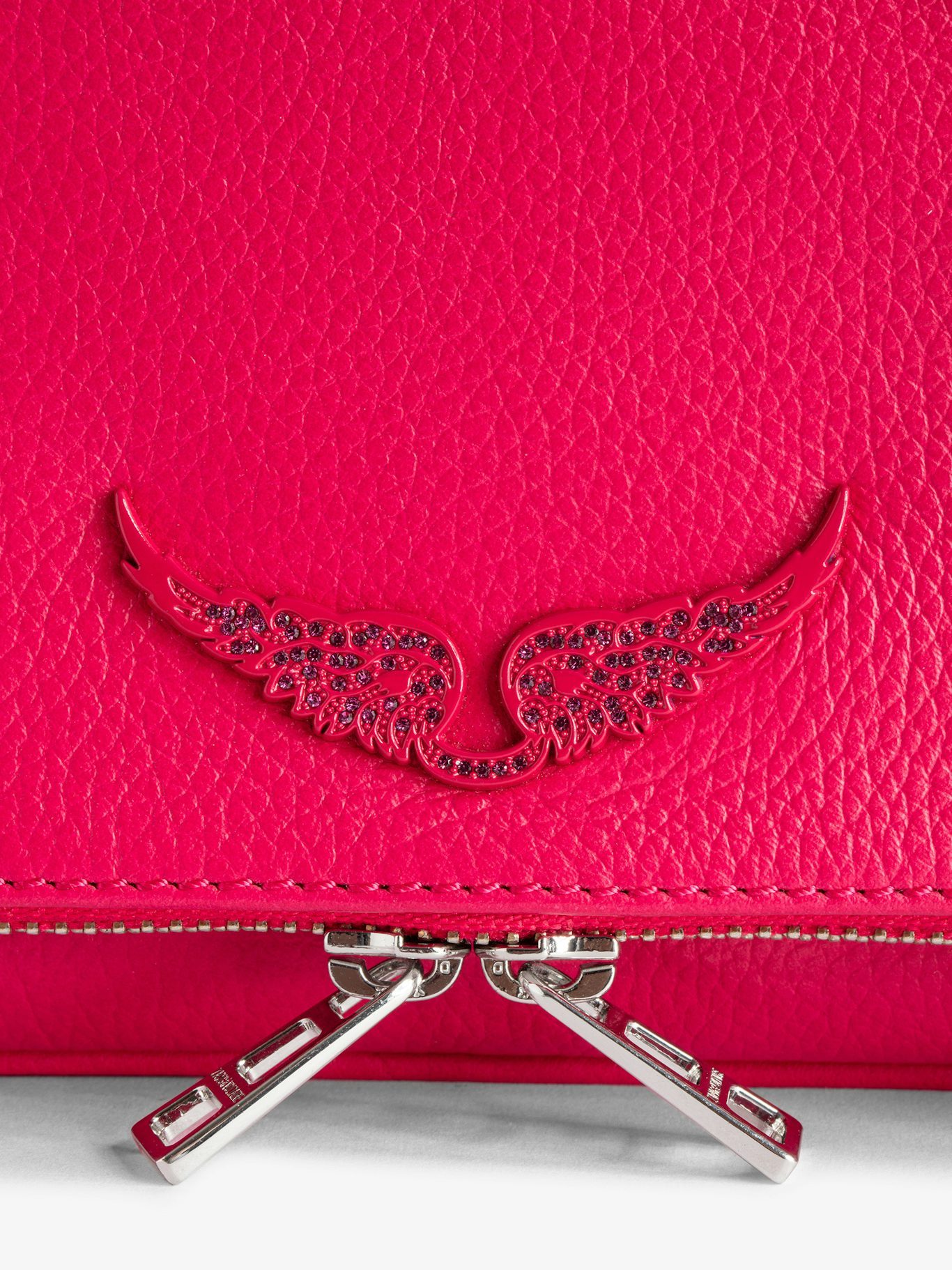 Zadig & Voltaire Rock Clutch Shoulder Bag In Red