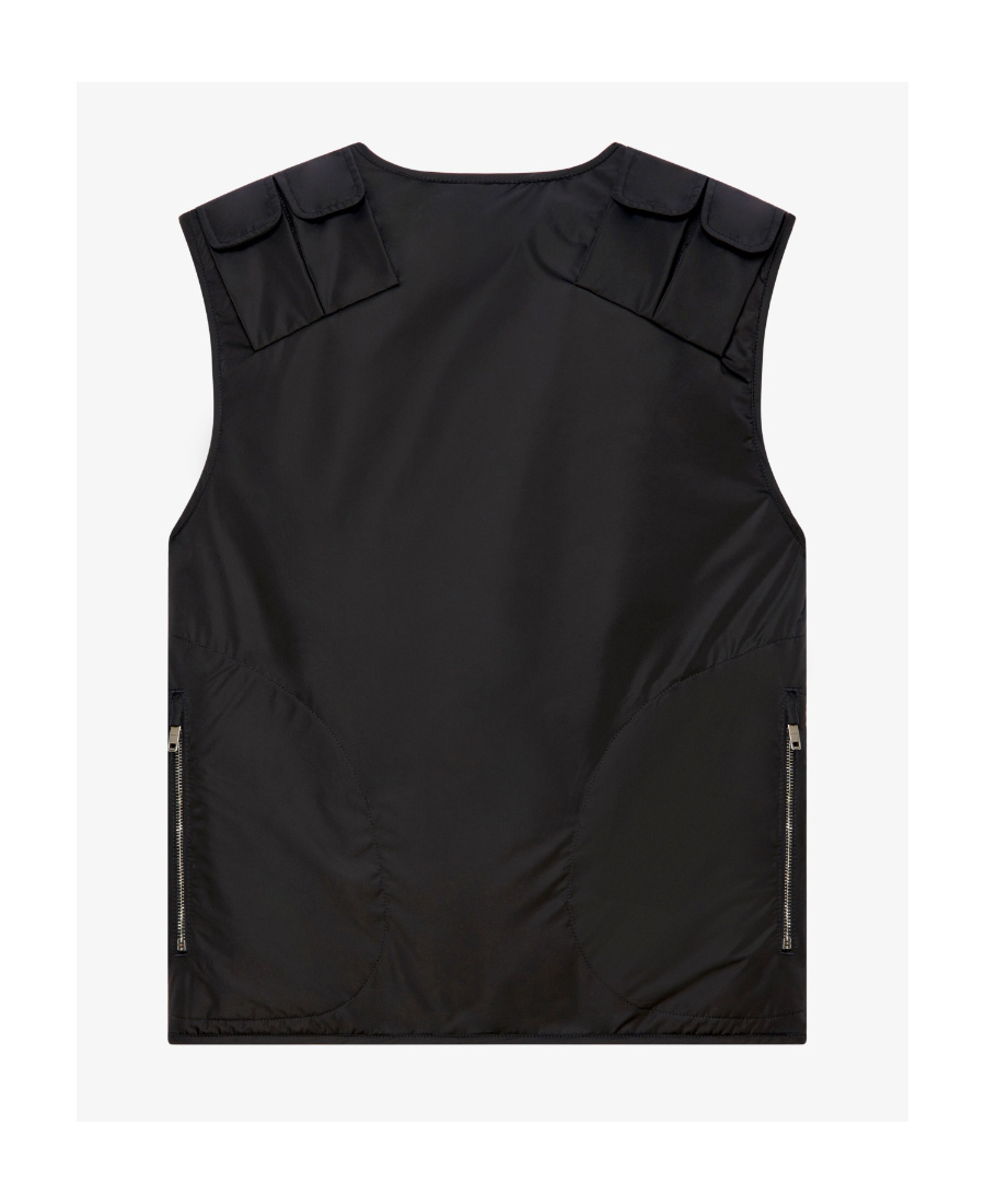 Givenchy Multi-pockets Nylon Vest In Black