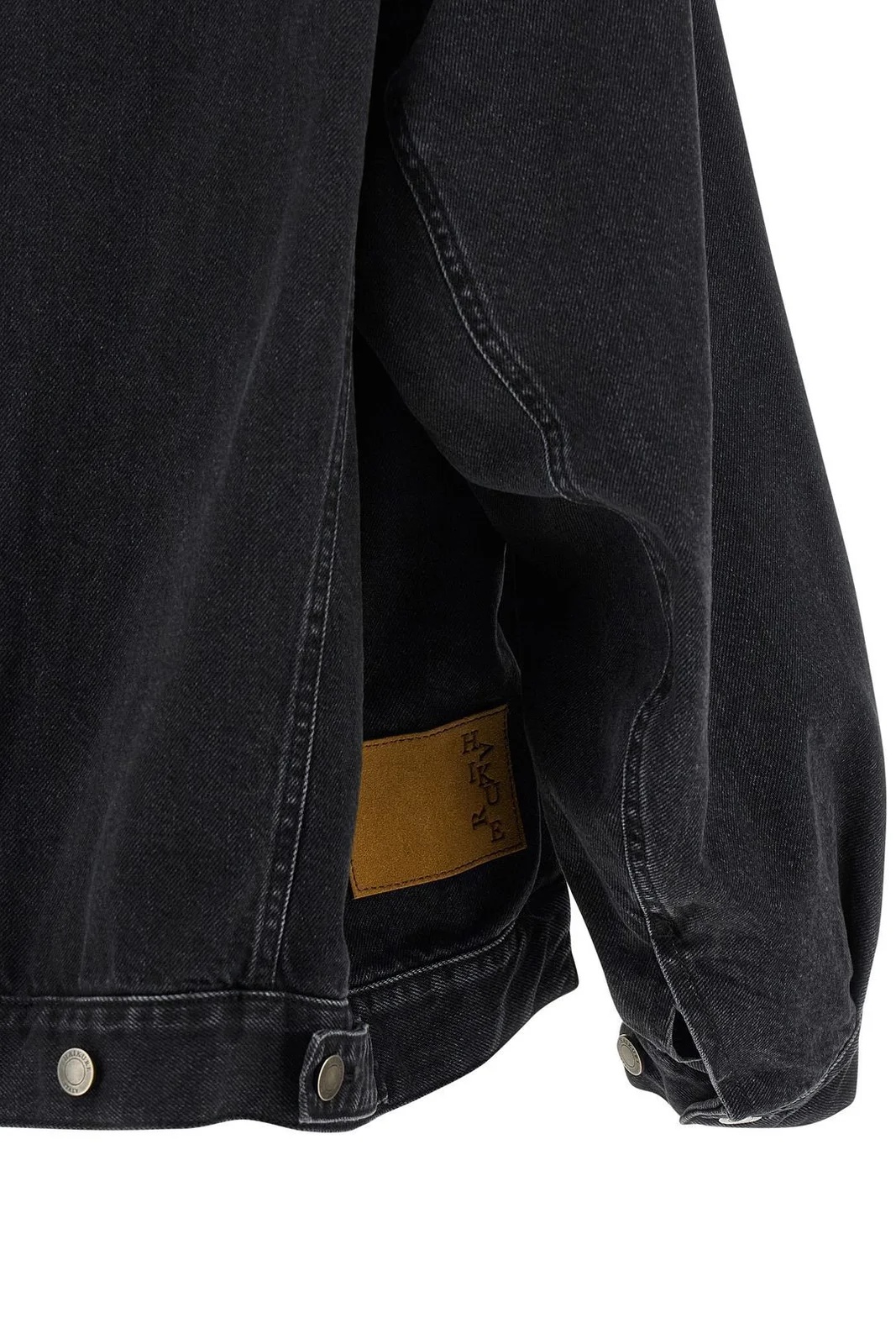 Haikure Button-down Long-sleeved Denim Jacket In Blue