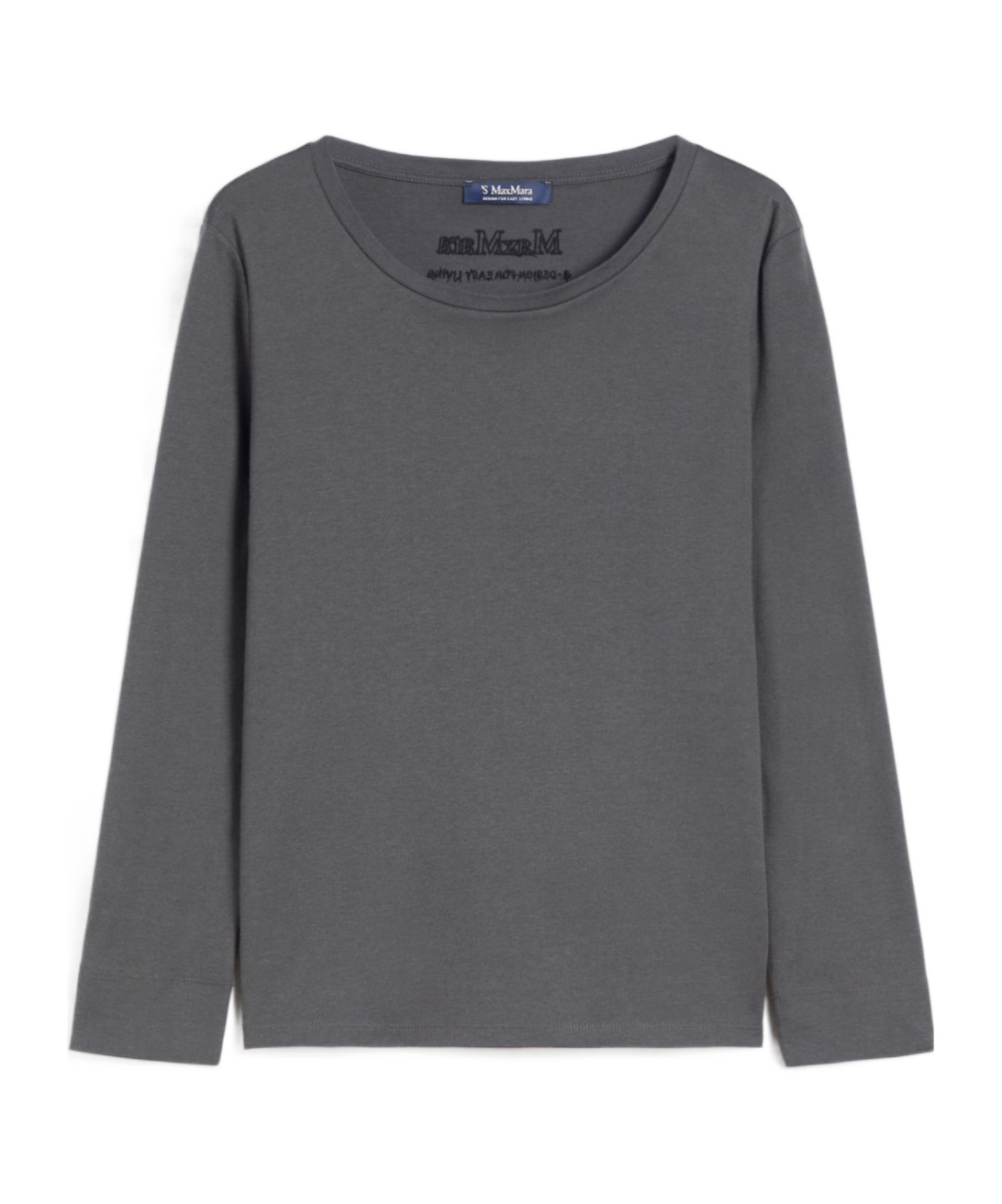 Max Mara T-shirt À Manches Longues En Jersey In Gray