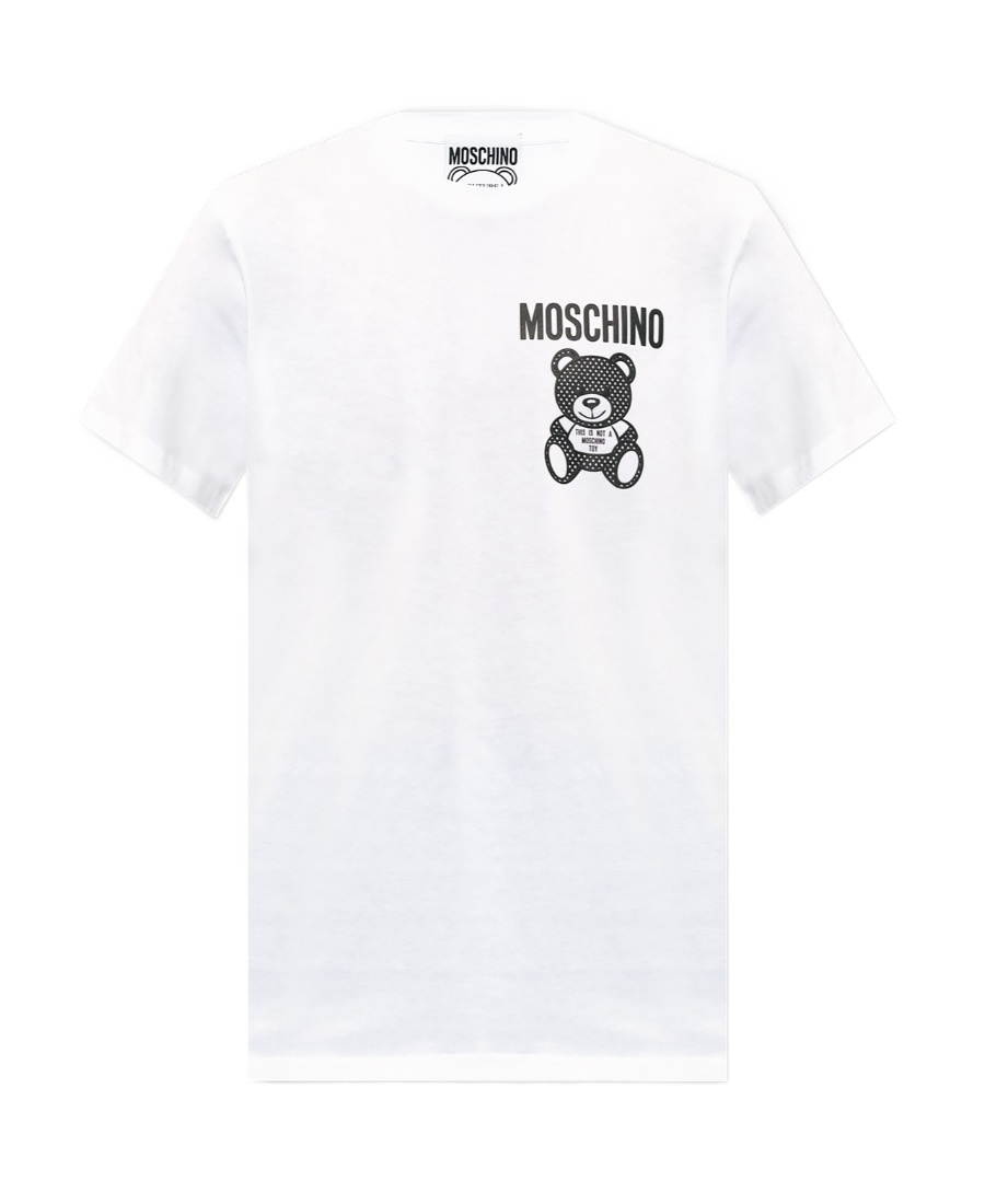 MOSCHINO LOGO-PRINT COTTON T-SHIRT