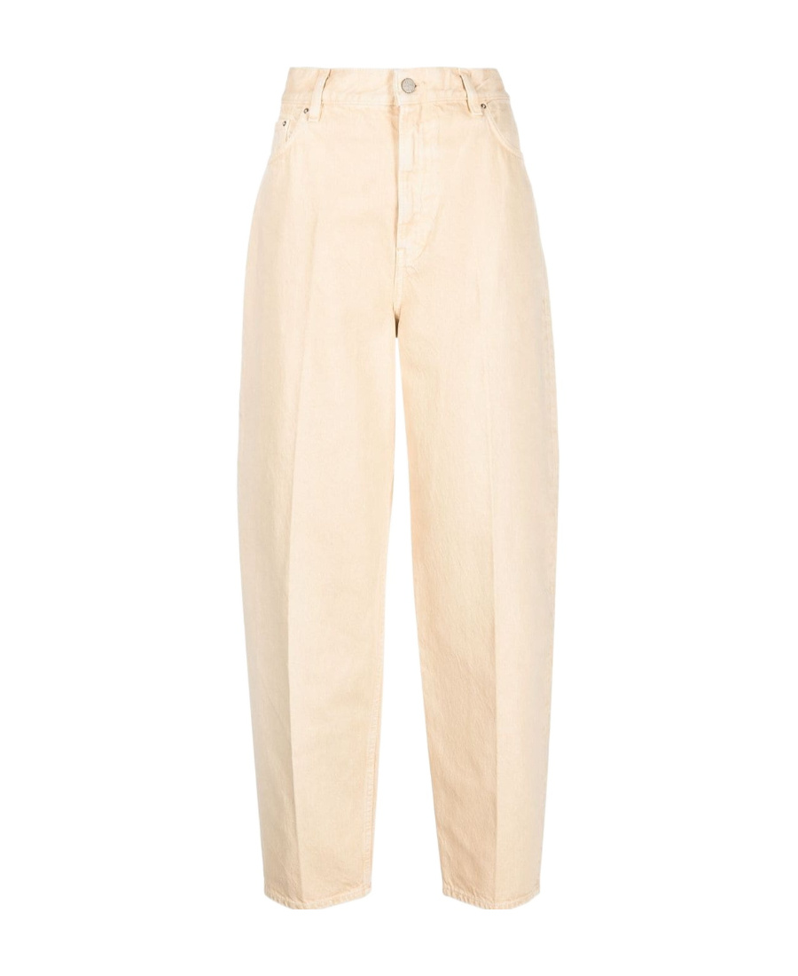 Totême Twisted Seam Straight-leg Jeans In Nude