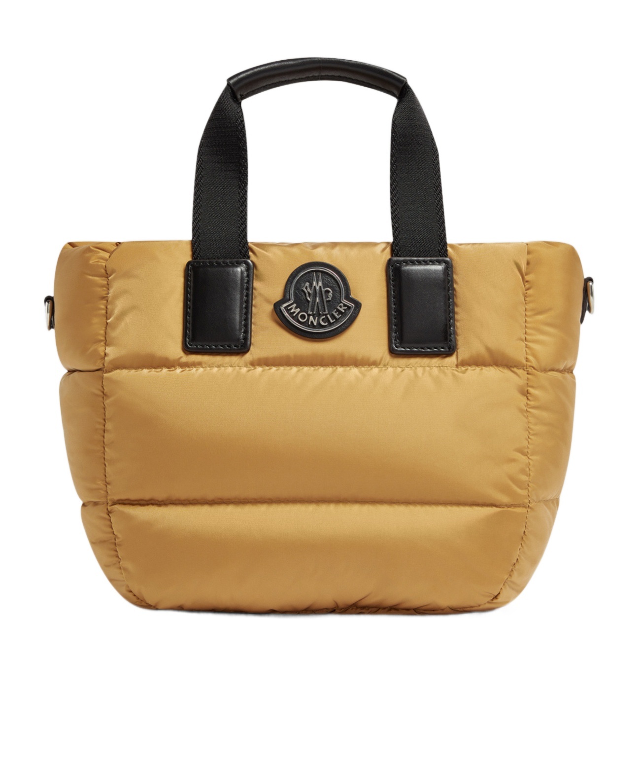Moncler Caradoc Mini Shoulder Bag In Camel Beige