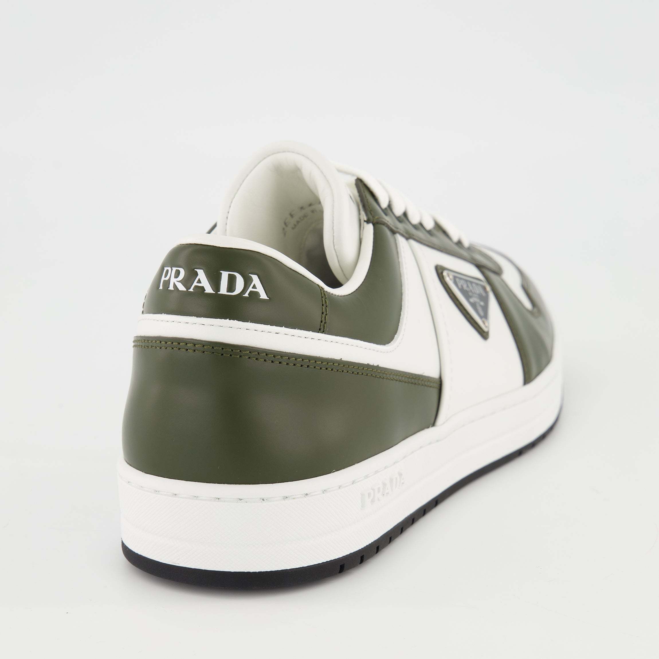 Prada Sneakers Downtown In Pelle Bicolor Uomo In Multi