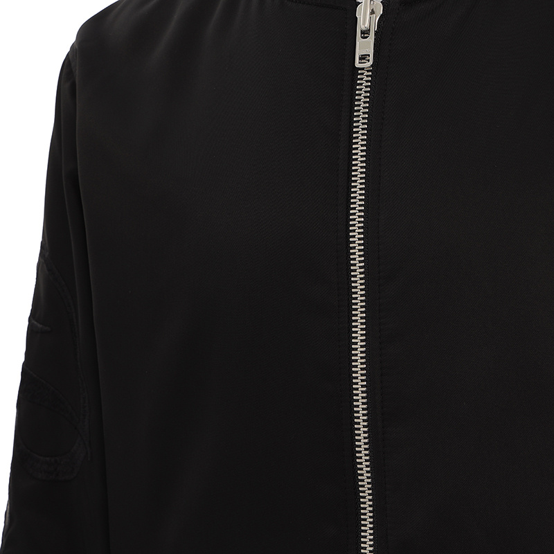 Kenzo Zipper Long-sleeved Casual Jacket In Black