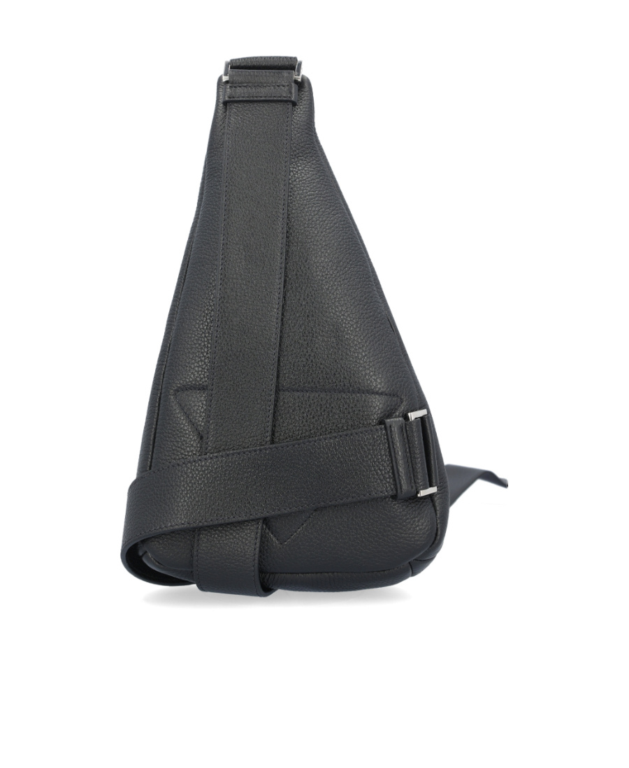 Prada Logo Zipper Satchel In Black