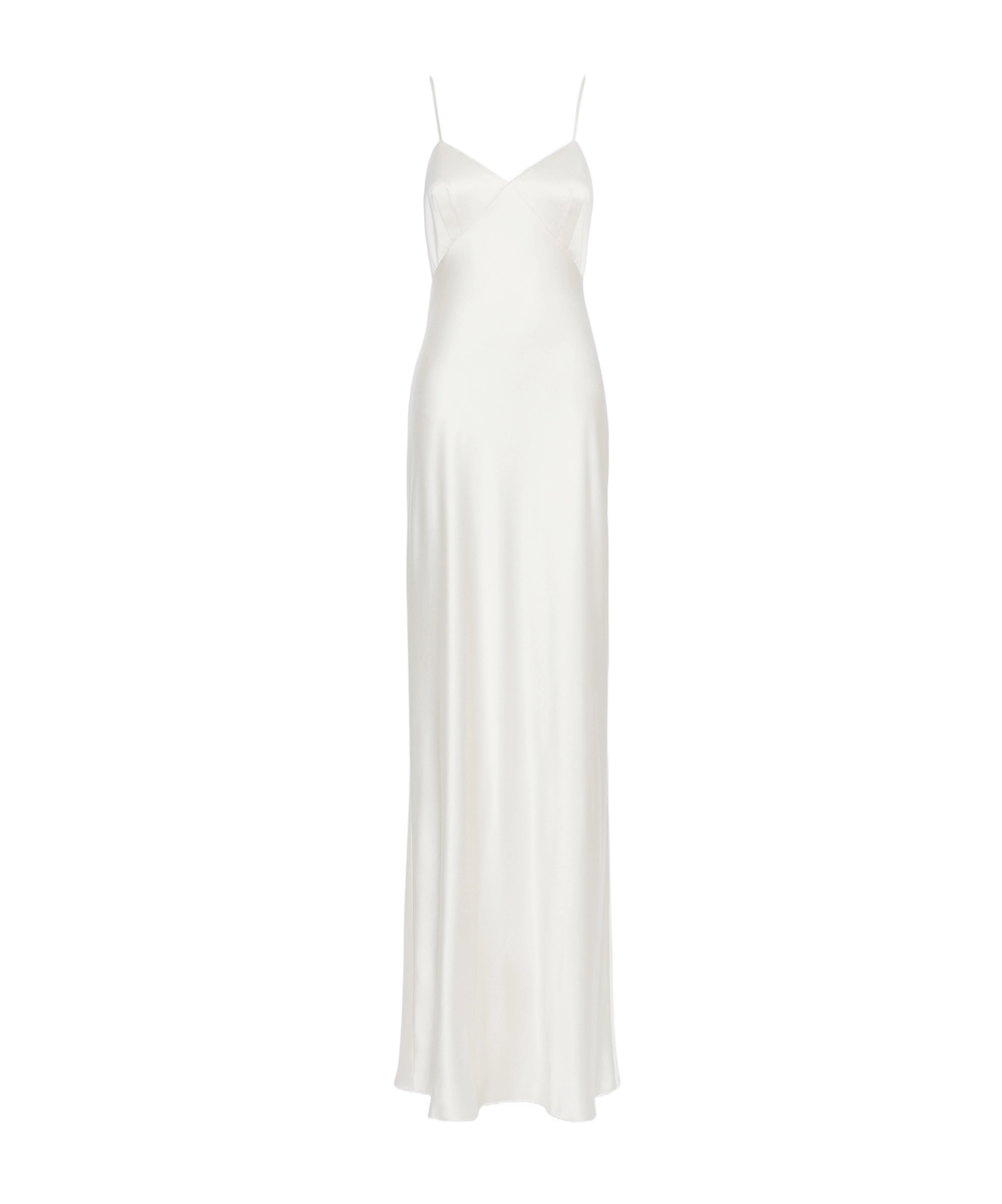 Max Mara Silk Satin Slip Dress In Silk Color