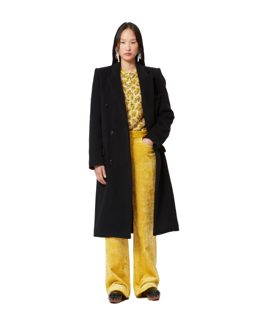 Isabel Marant Ellenita Wool-blend Coat In Black