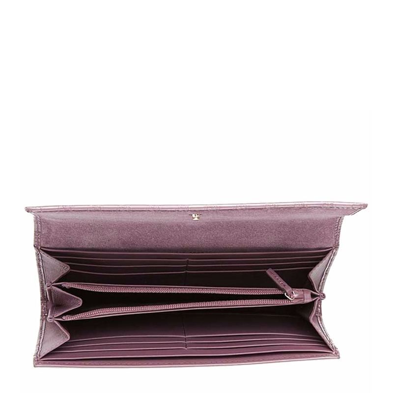 Gucci Double G Pattern Wallet In Purple