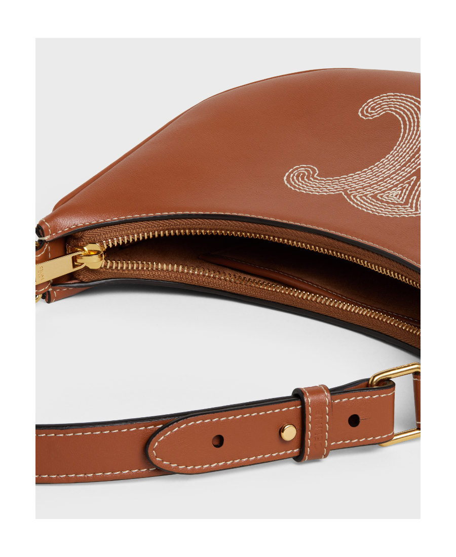 Celine Ava Shoulder Bag In Brown