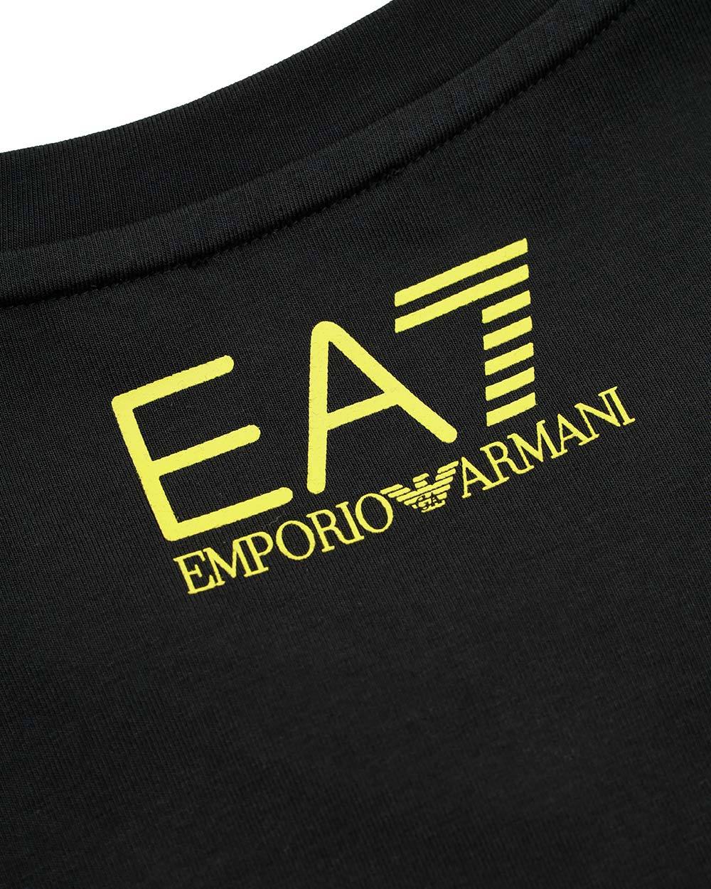 EA7 LOGO T-SHIRT WITH ROUND NECK