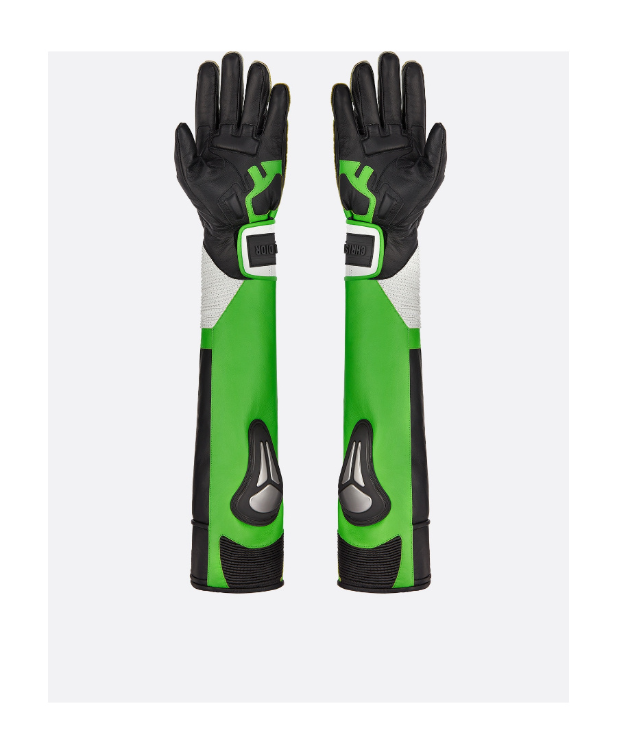 Dior X D-air Lab Long Gloves In Green