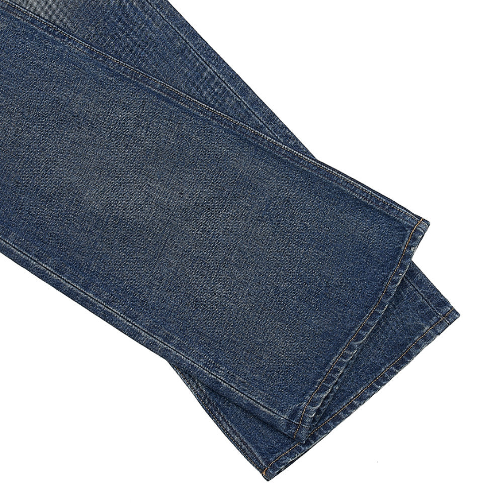 Celine Low Waist Horn Jeans In Blue