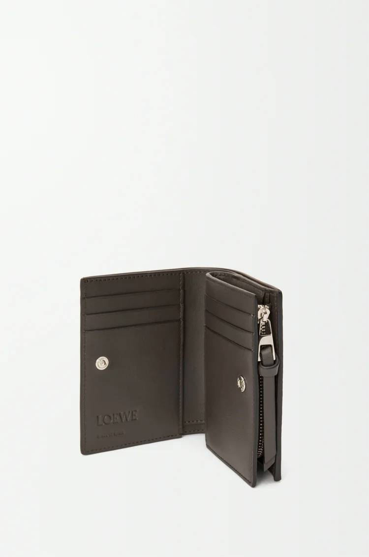 Loewe Futurist Cat Compact Wallet In Classic Calfskin