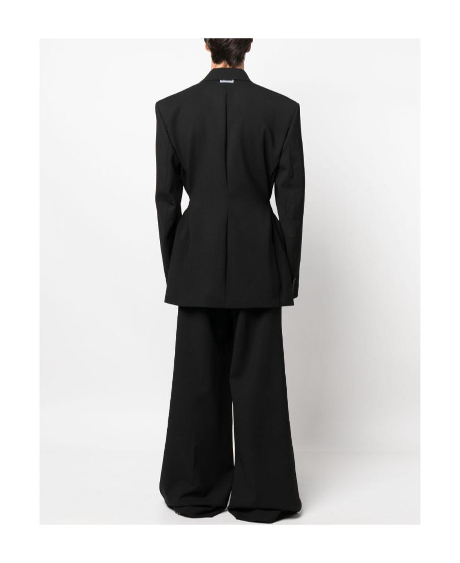 Vetements Double-breasted Suit Jacket In Black