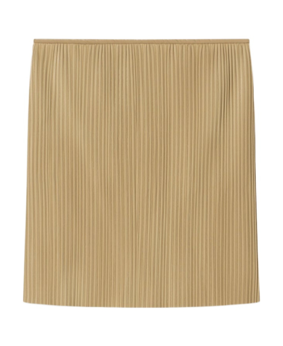 Nanushka Ymke Pleated Miniskirt In Nude