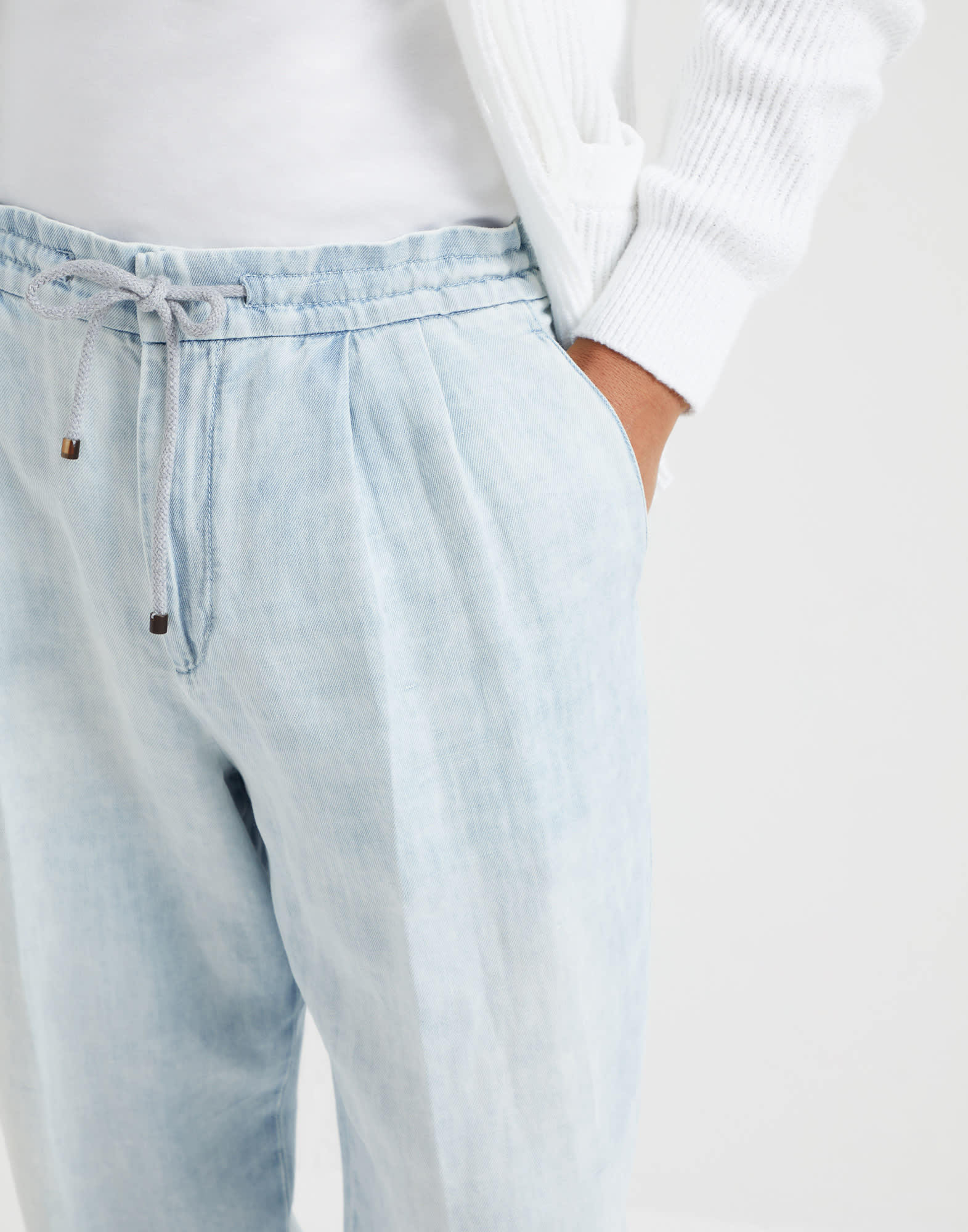 BRUNELLO CUCINELLI DRAWSTRING TRACK PANTS