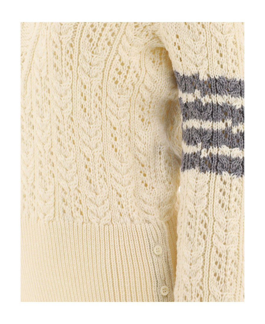 Thom Browne 4-bar Roll-neck Wool Jumper In Nude