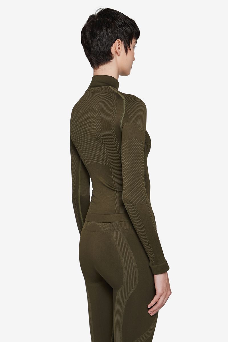 Misbhv Sport Gaia Long-sleeve Top In Green