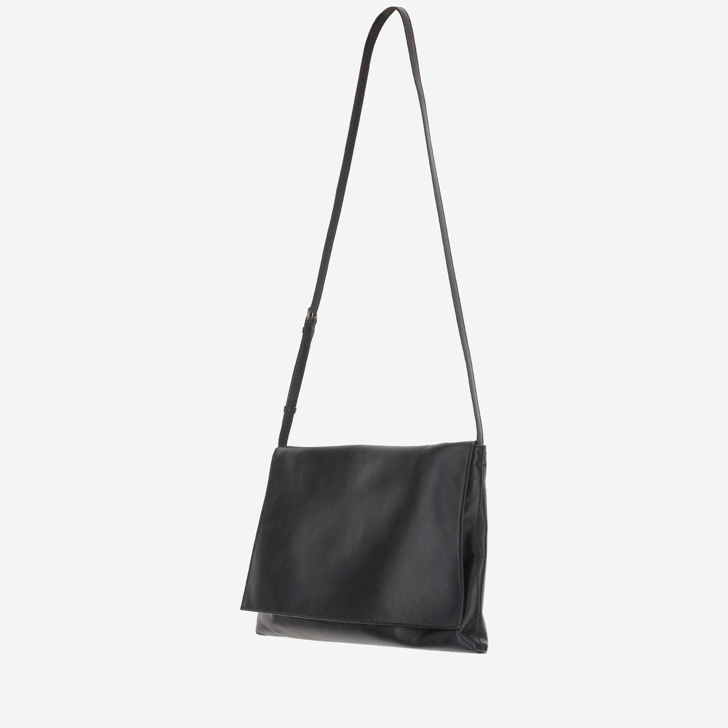 The Row Square Shoulder Bag In Black