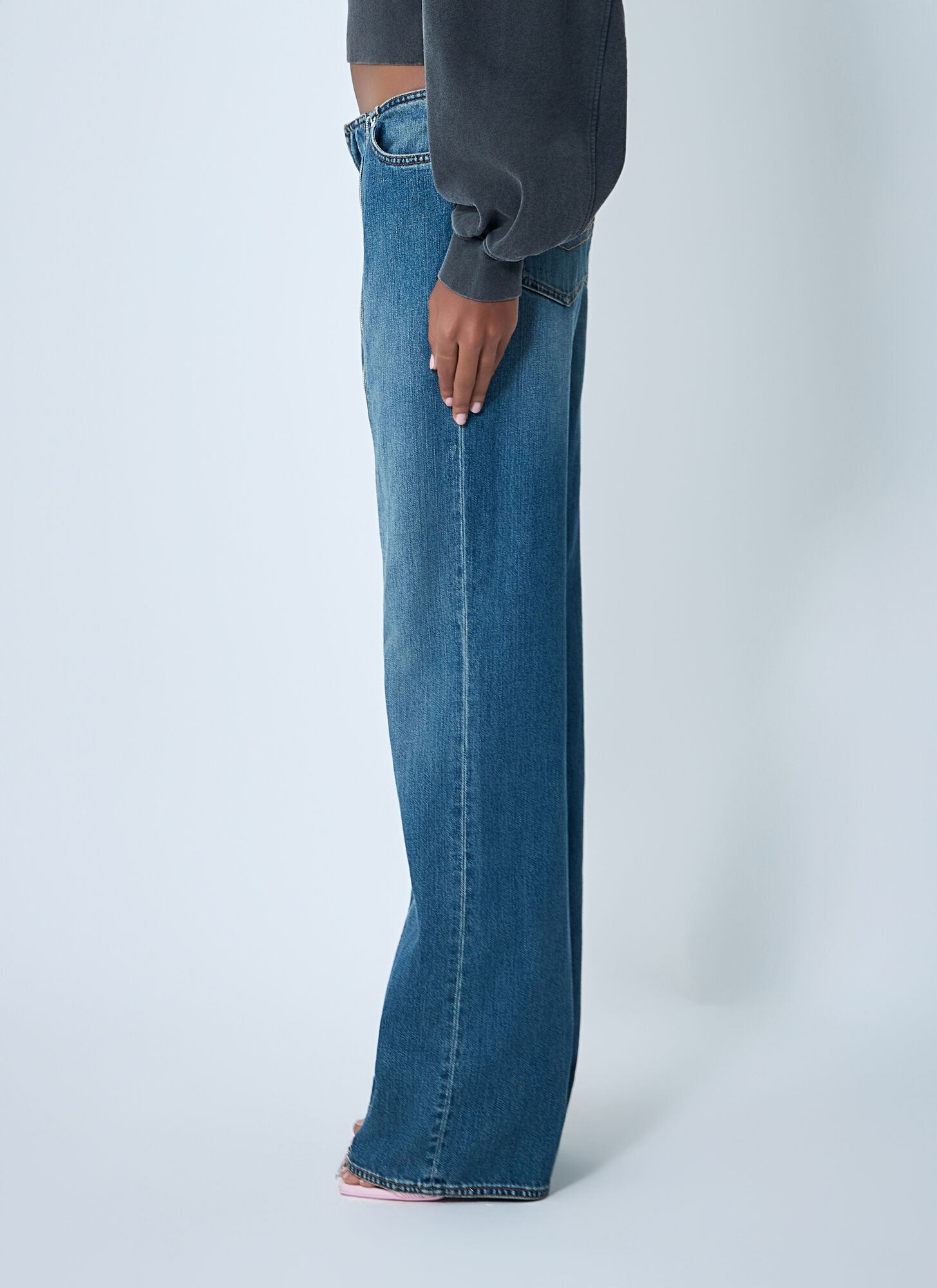 Jean Paul Gaultier Women Zip-up Jeans In Blue
