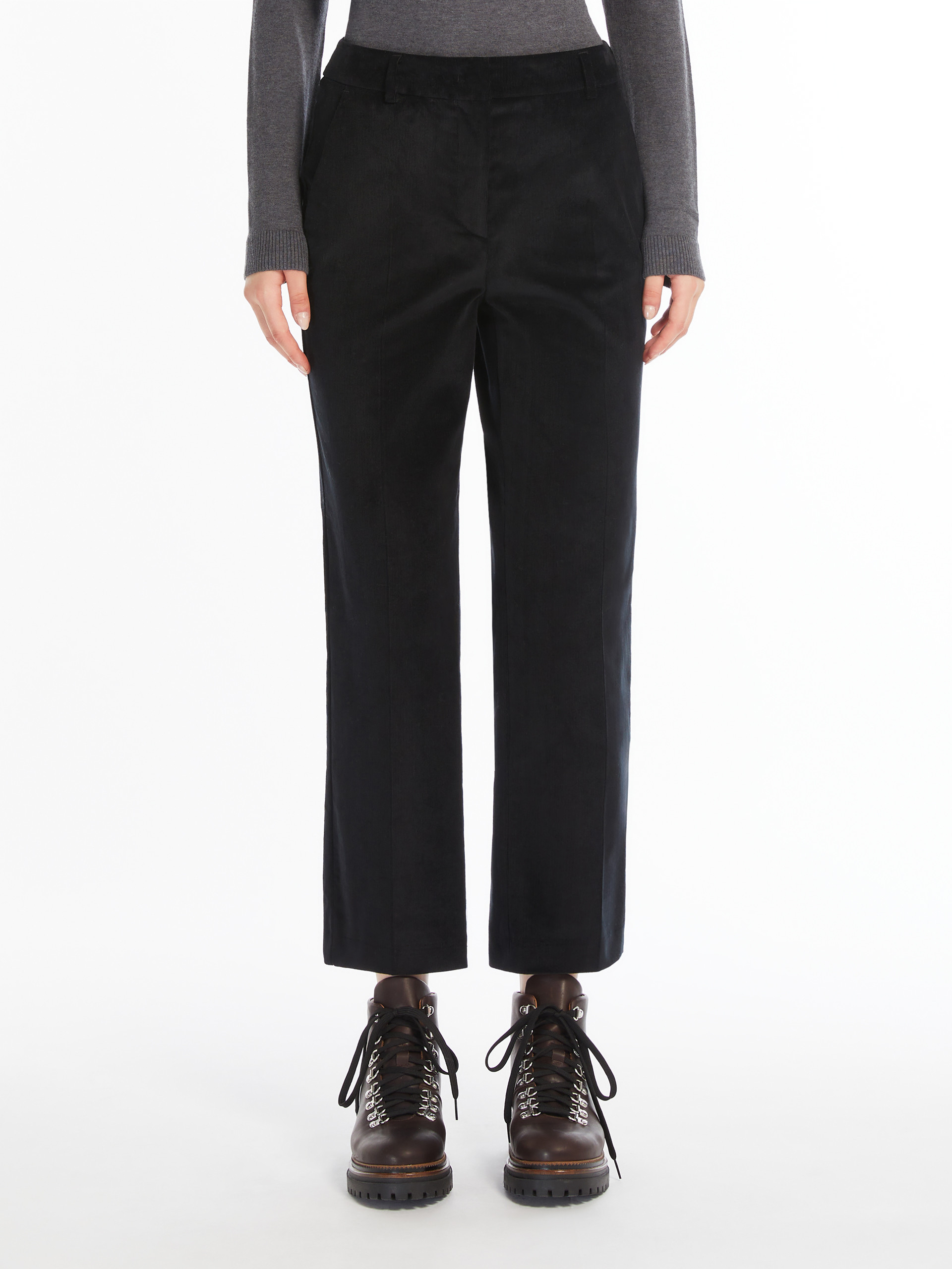 Weekend Max Mara Belt-loop Casual Pants In Black