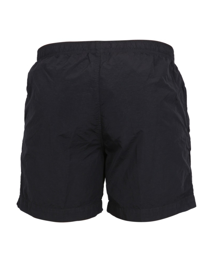 C.p. Company Keyring-attachment Track Shorts In Black