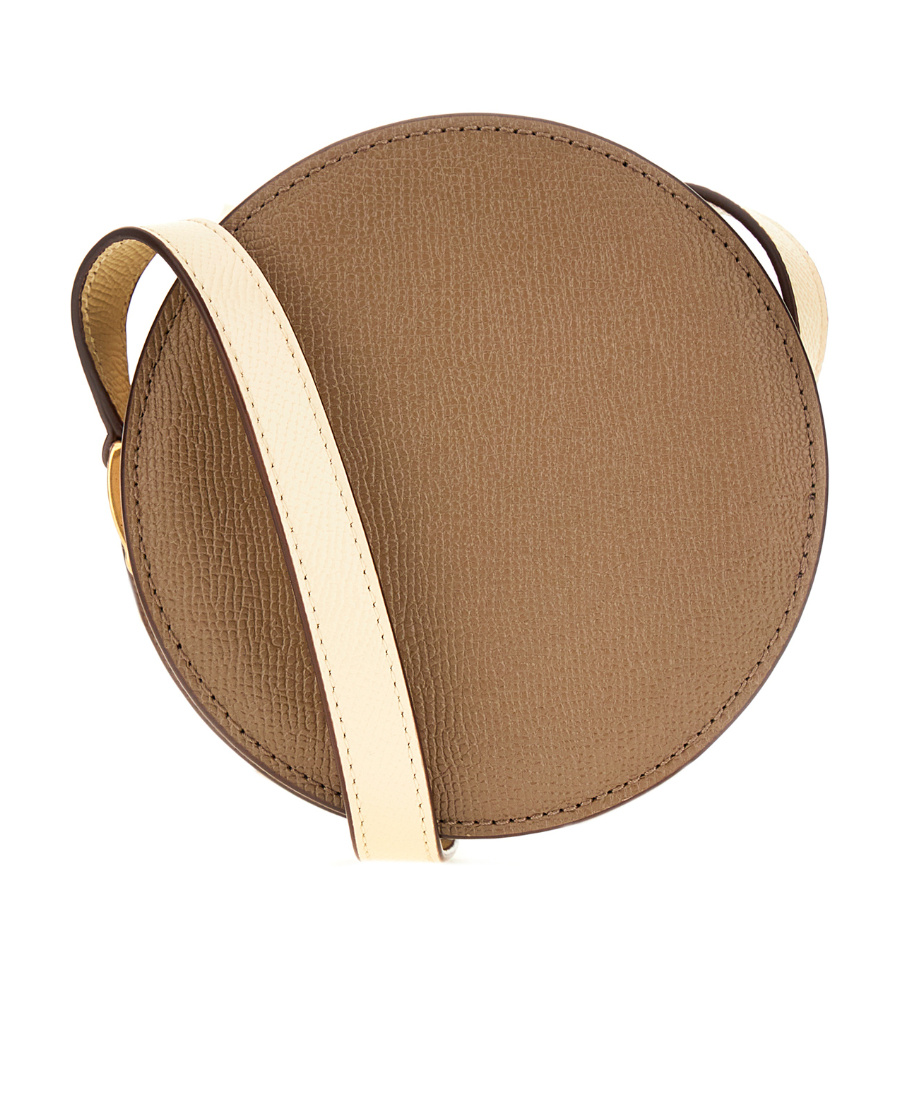 Ami Alexandre Mattiussi Heart-shaped Logo Shoulder Bag In Brown