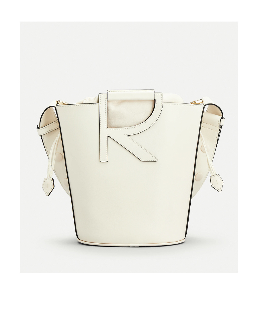 Roger Vivier Rv Medium Bucket Bag In White