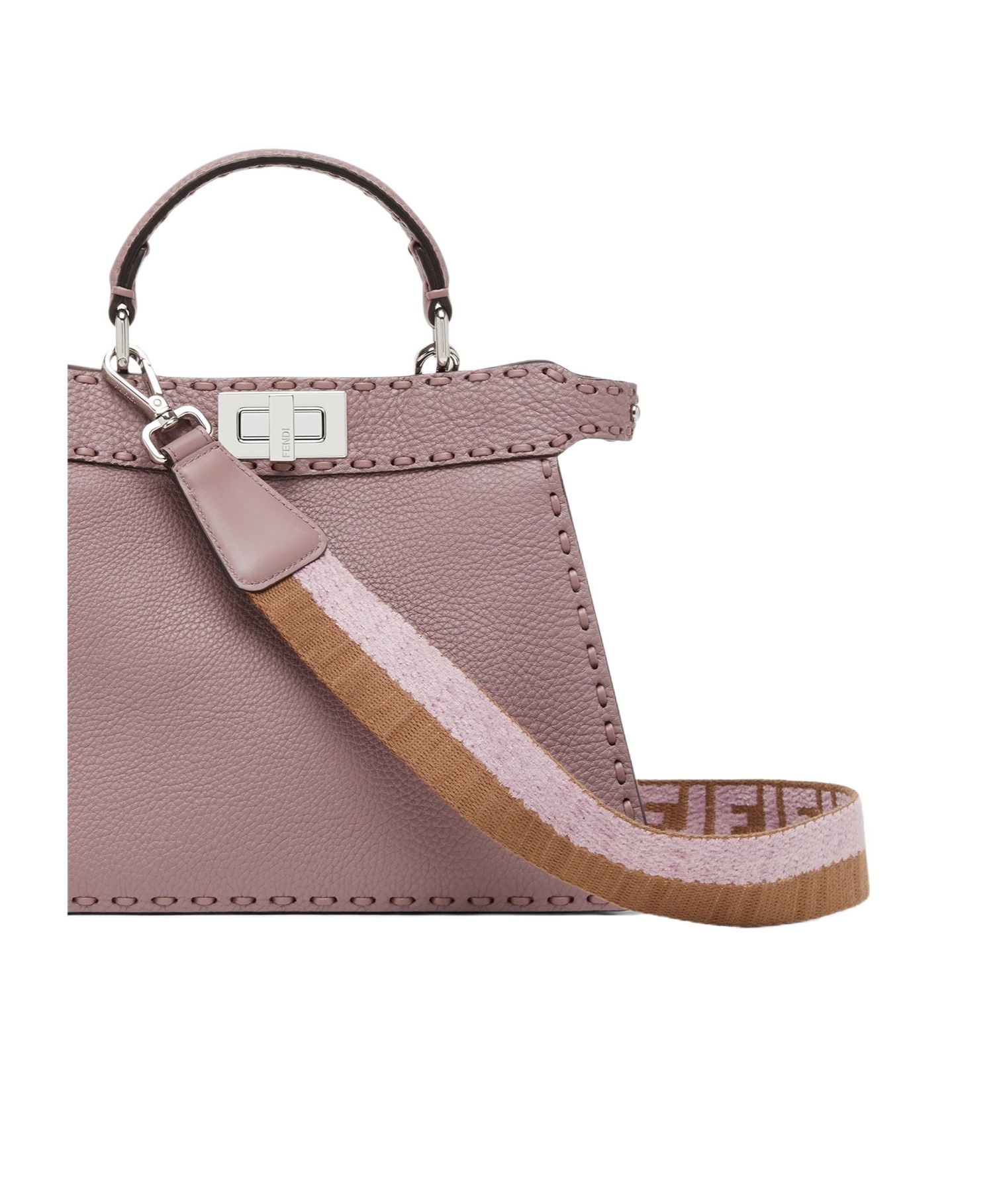 Fendi Double-sided Shoulder Straps In Brown