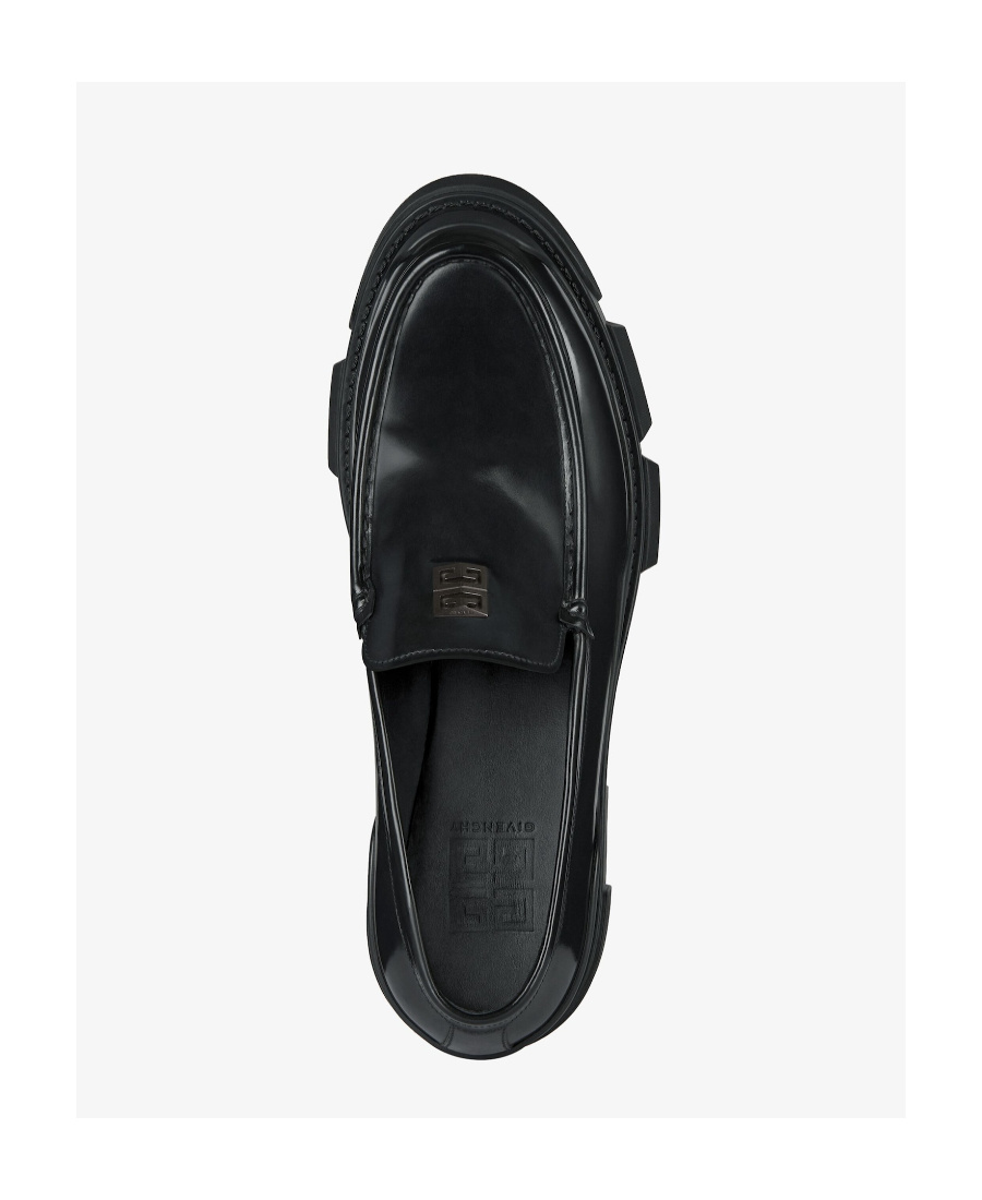 Givenchy Embossed-logo Loafers In Black