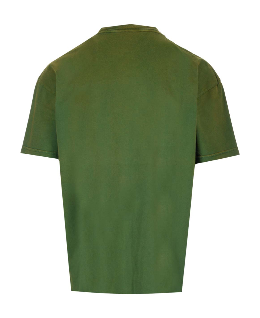 Palm Angels T-shirt Mit Logo-print In Green