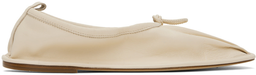 Hereu Off-white Puntera Ballerina Flats