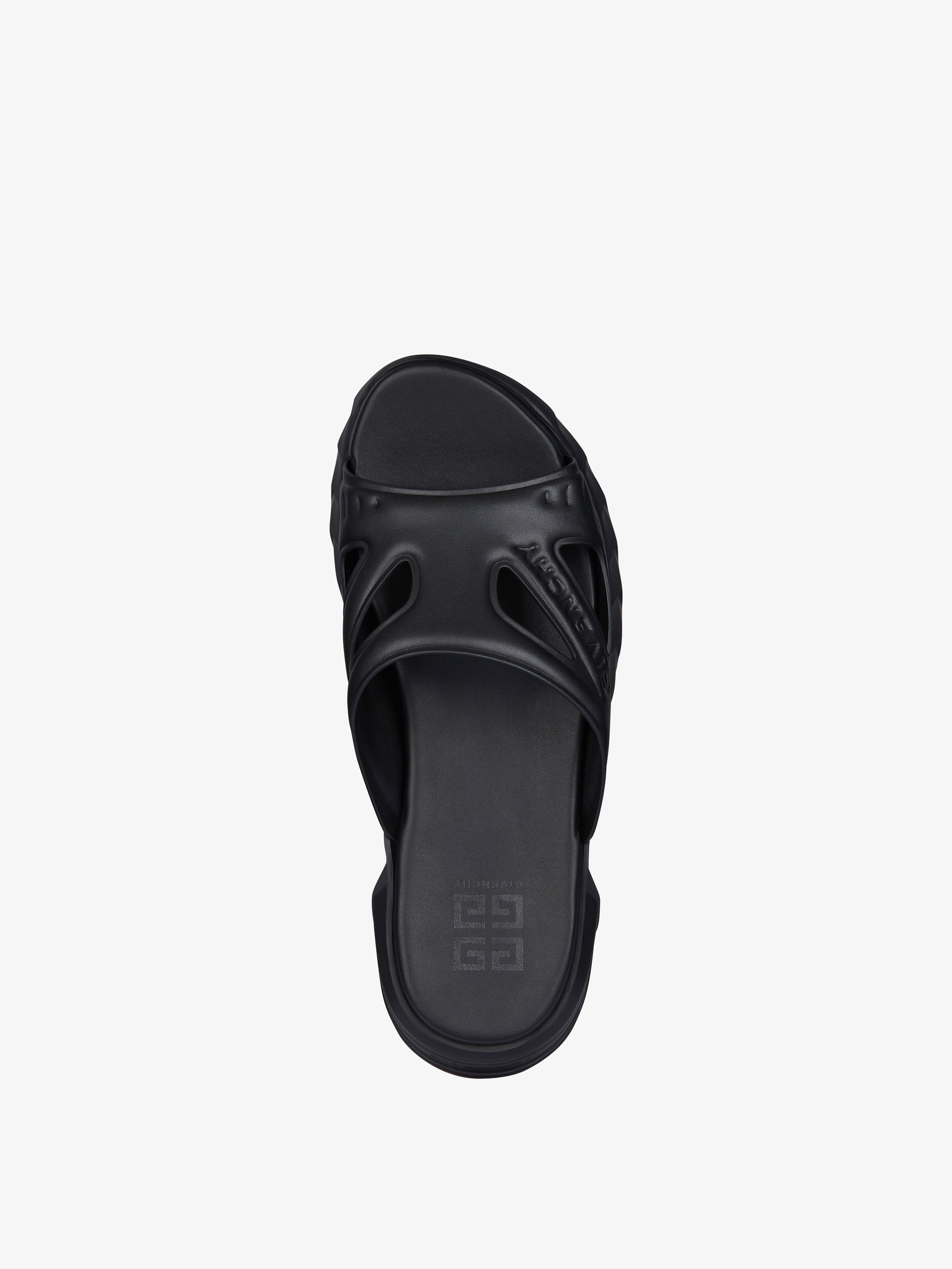 Shop Givenchy Marshmallow Sandals In Synthetic Leather And Rubber In Black