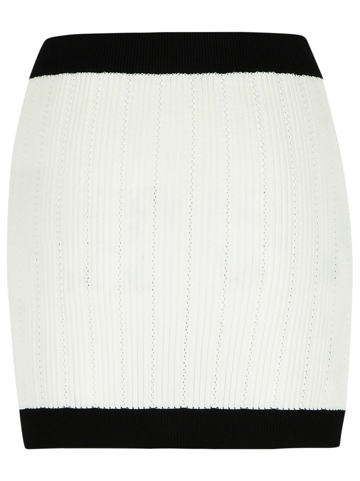 Shop Balmain Button Skirt