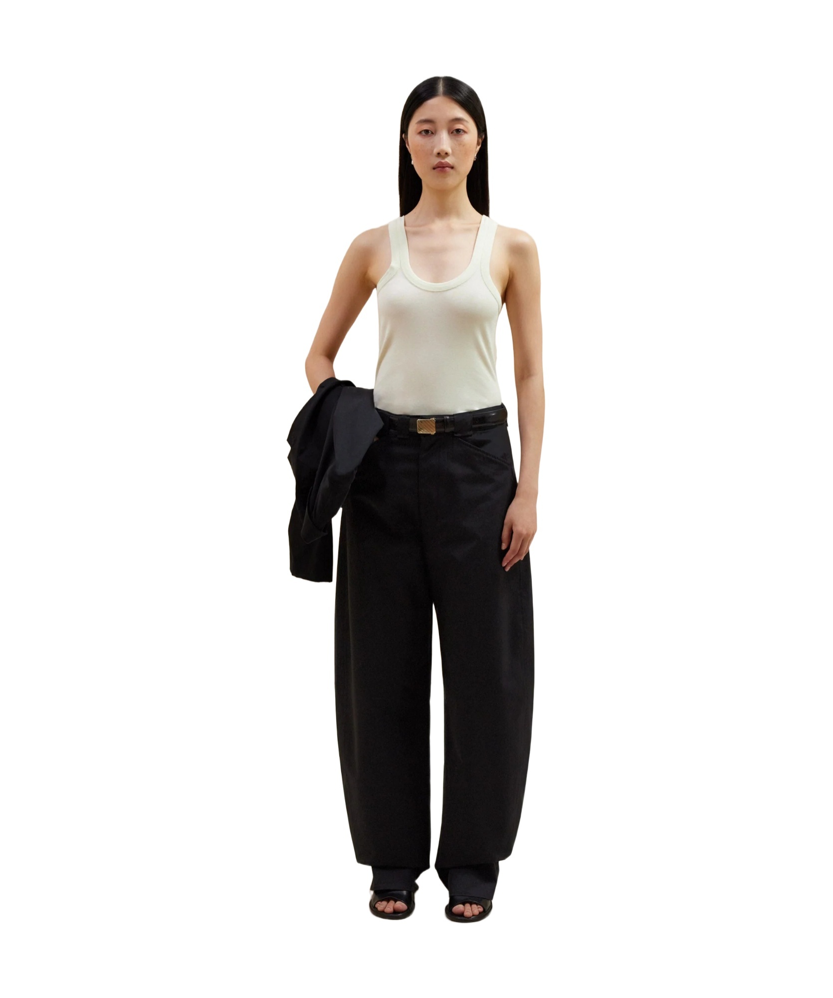 Lemaire Seamless Sleeveless Top In White