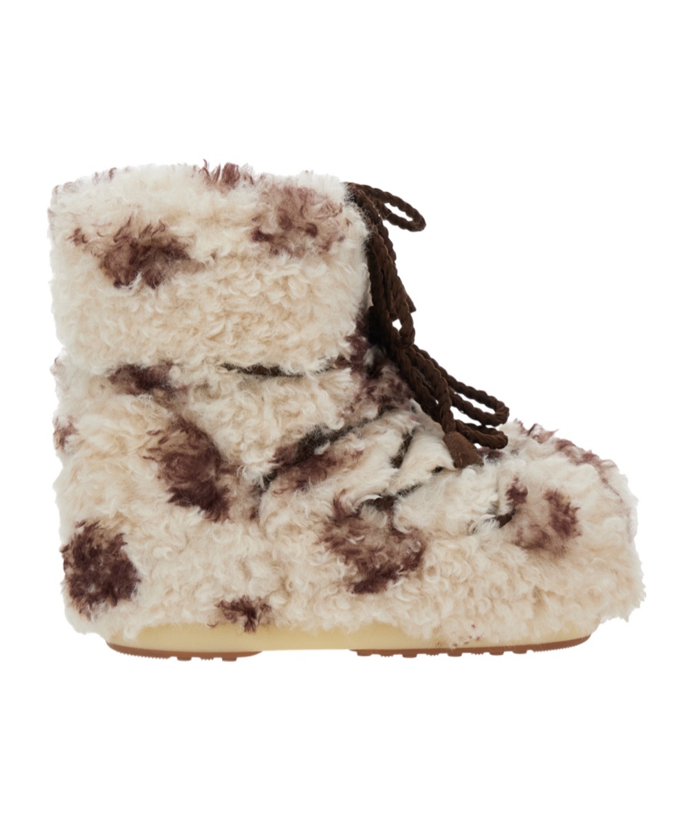 Moon Boot Lace-up Ankle Boots In Brown