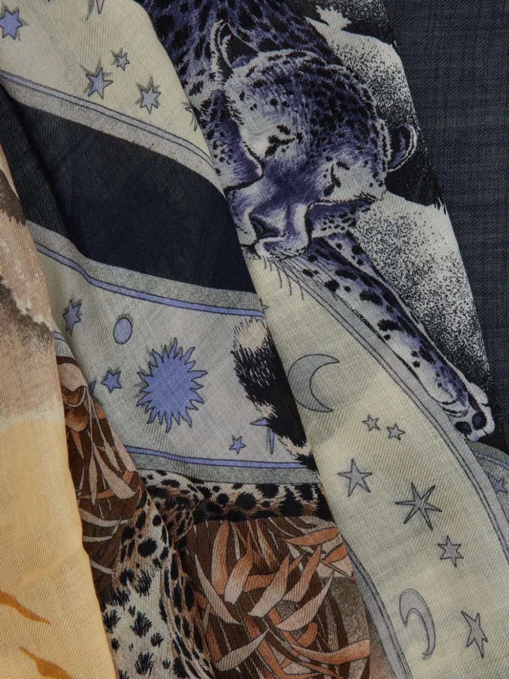 Ferragamo Printed Cashmere Scarf In Multicolor