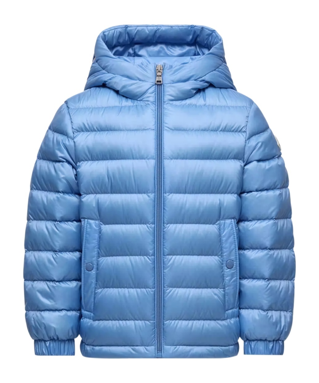 Moncler Enfant Dilar Hooded Down Jacket In Blue
