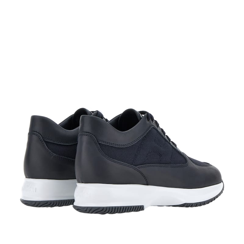 Hogan Interactive Lace-up Sneakers In Black