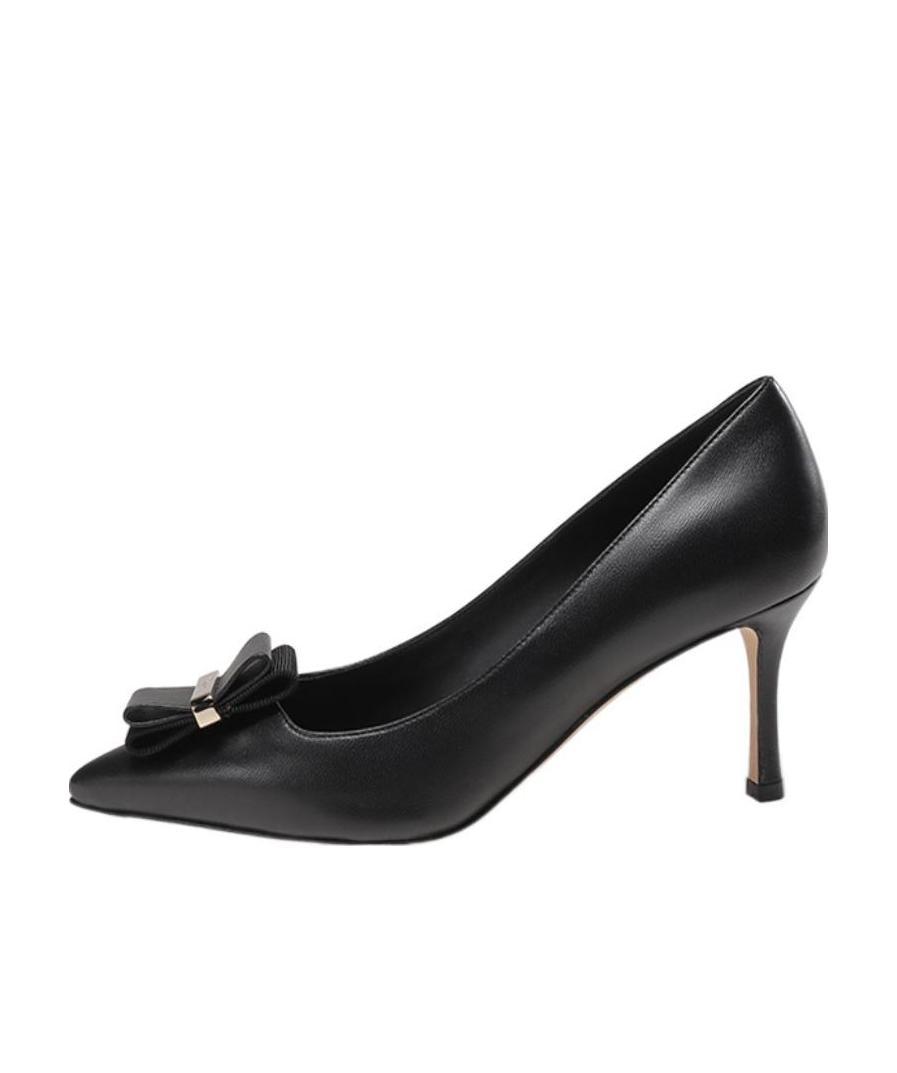 Ferragamo Double Bow Pointed Shallow High Heels