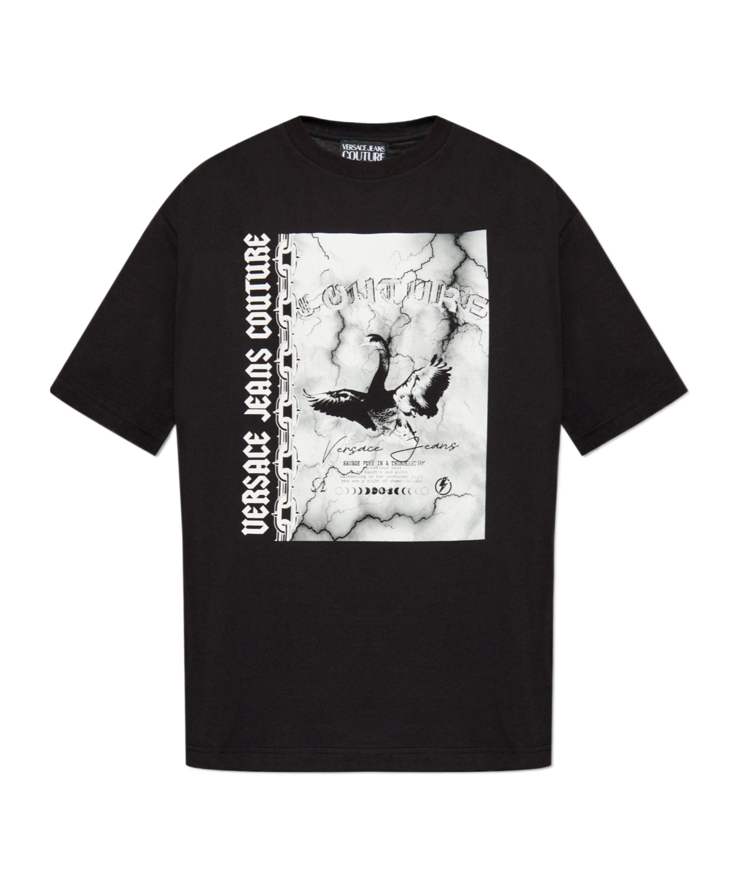 Versace Jeans Short-sleeved T-shirt In Black