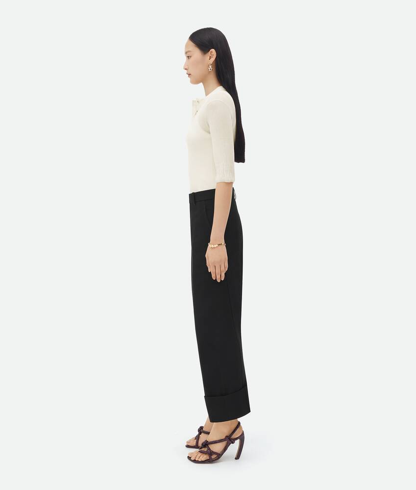 Bottega Veneta Flanged Casual Pants In Black