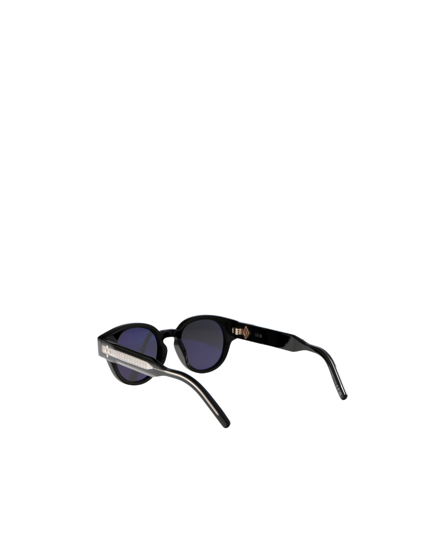 Dior Geometric Frame Sunglasses In Black