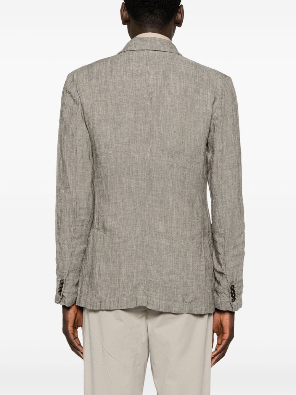 Shop Barena Venezia Siroco Single-breasted Blazer In Gray