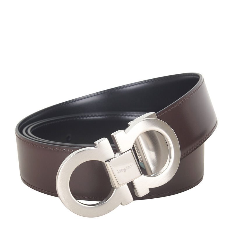 FERRAGAMO DOUBLE-SIDED LOGO BELT