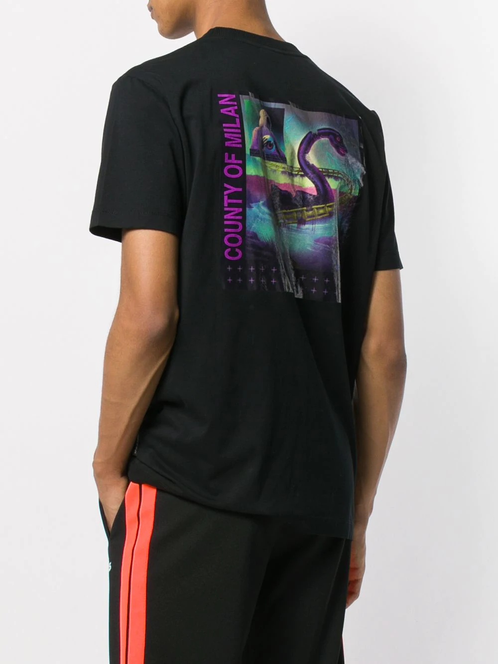 Marcelo Burlon County Of Milan Fantasy Print T-shirt In Black